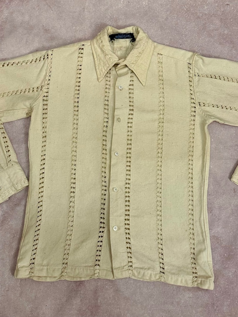 Vintage 70's Barbara Sansoni Handwoven Shirt